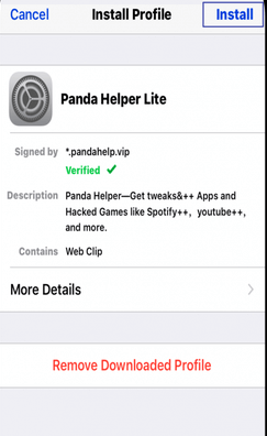 install panda helper profile